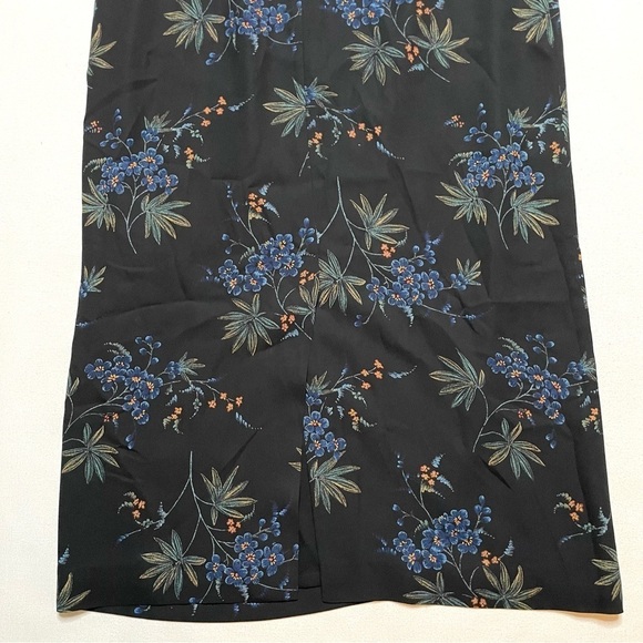 Pendleton dark floral maxi skirt sz 14 - Picture 6 of 12